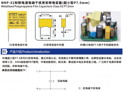 超小型X2安规电容器P7.5mm图2